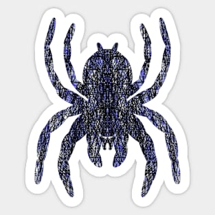 Cross Hatching Tarantula V7 Sticker